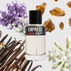 Empress scent notes — vanilla, lavender, soft woods, inspired by Burberry Goddess – Larcin