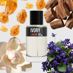 Ivory scent notes — ambrette, violet, magnolia, sandalwood, cedar, musk, inspired by Byredo Mojave Ghost – Larcin