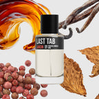 Last Tab scent notes — rum, sweet tobacco, woods, vanilla, smoke, inspired by Maison Margiela Jazz Club – Larcin