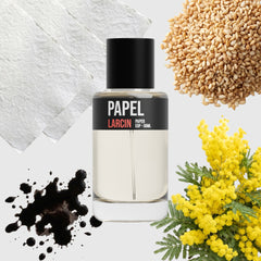 Papel scent notes — clean musk, pale woods, rice, sesame, inspired by Diptyque L'Eau Papier – Larcin
