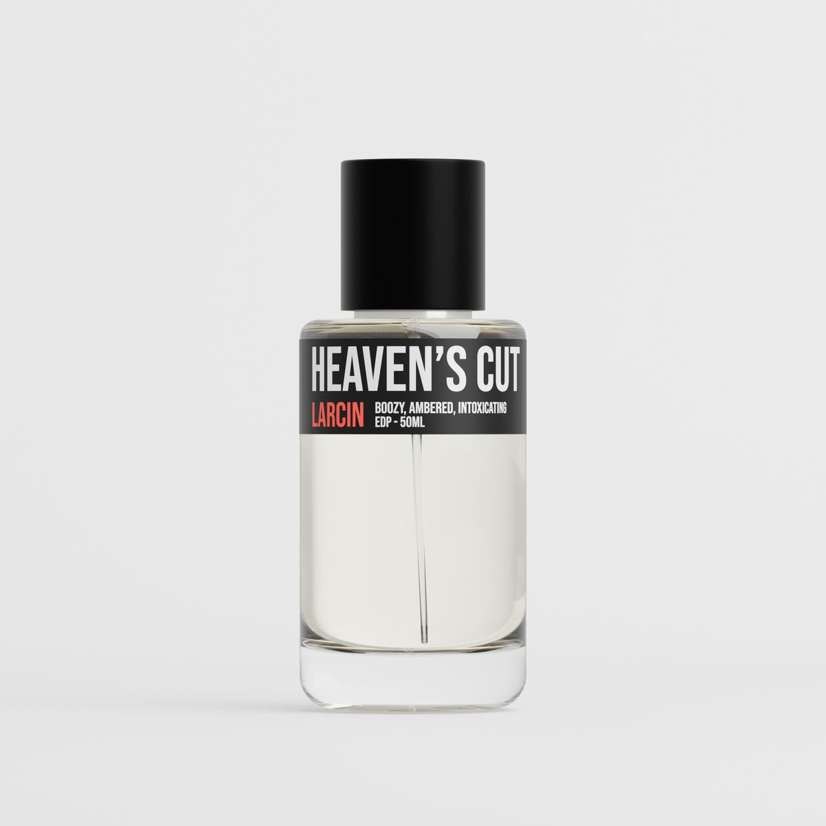 Heaven's Cut parfum bottle close-up, inspired by Kilian Angels' Share – Larcin