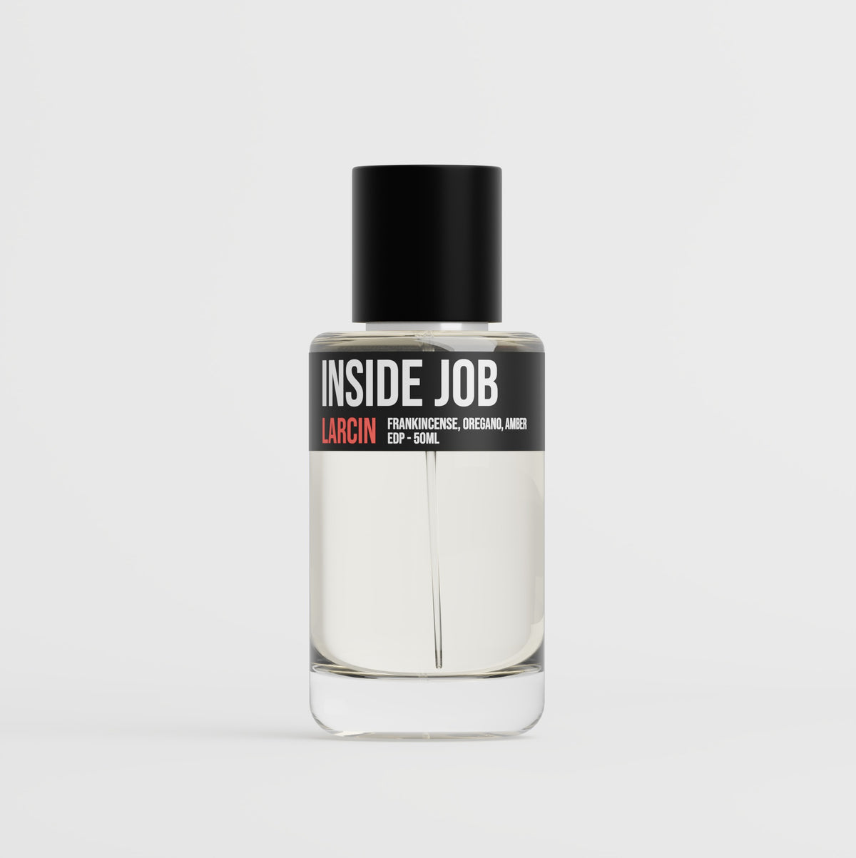 Inside Job 50ml extrait de parfum bottle, inspired by Amouage Interlude Man – Larcin